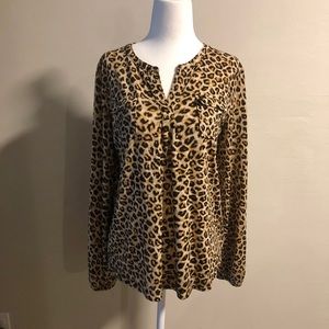 Leopard Print Long Sleeve Shirt - Cool & Classy